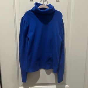 Royal blue turtleneck